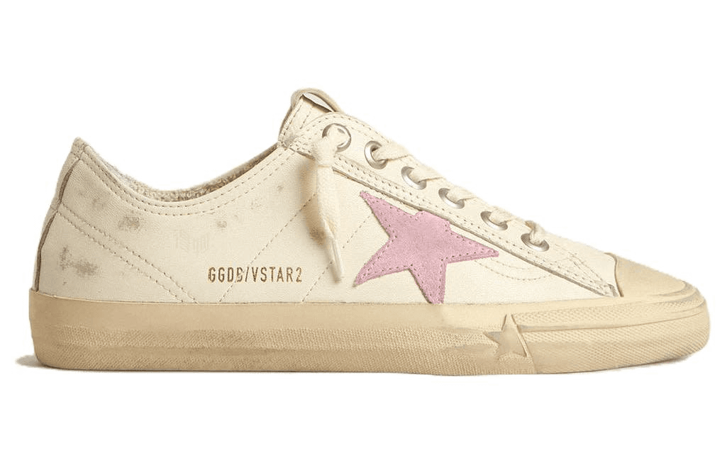 Кроссовки Golden Goose V-Star Beige Distressed - изображение 2