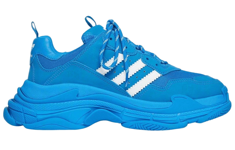 Кроссовки adidas x Balenciaga Triple S Blue - изображение 2