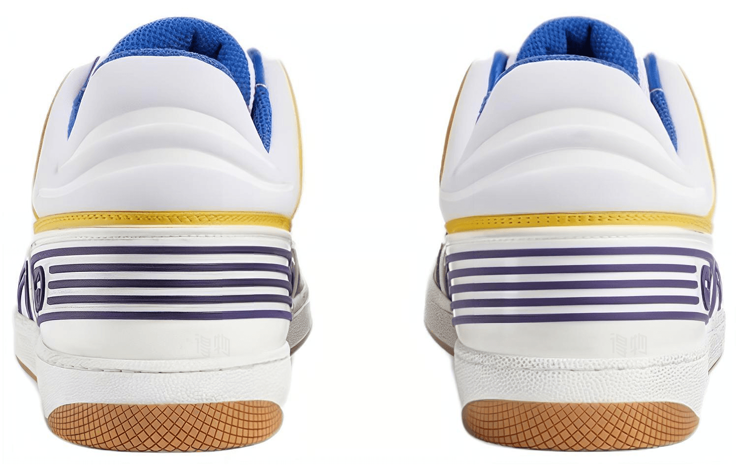 Кроссовки Gucci Basket White Grey Yellow - изображение 5