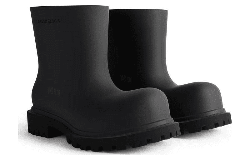 Ботинки Balenciaga Round Toe Slip-On Boots Black - изображение 2