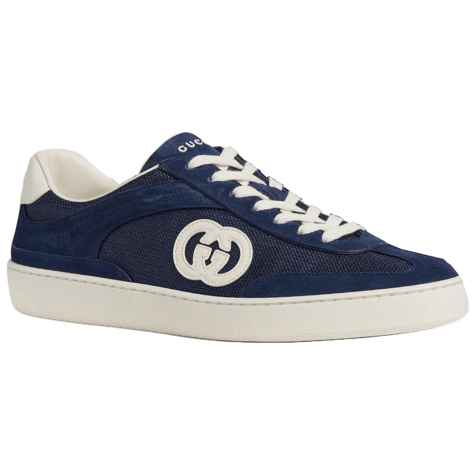 Кроссовки Gucci Suede Low-Top Sneakers Blue - изображение 2
