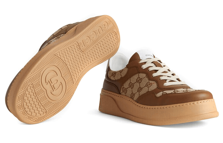Кроссовки Gucci Chunky B GG Brown - изображение 5