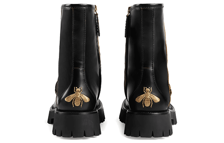 Сапоги Gucci Horsebit Ankle Boots Black - изображение 5