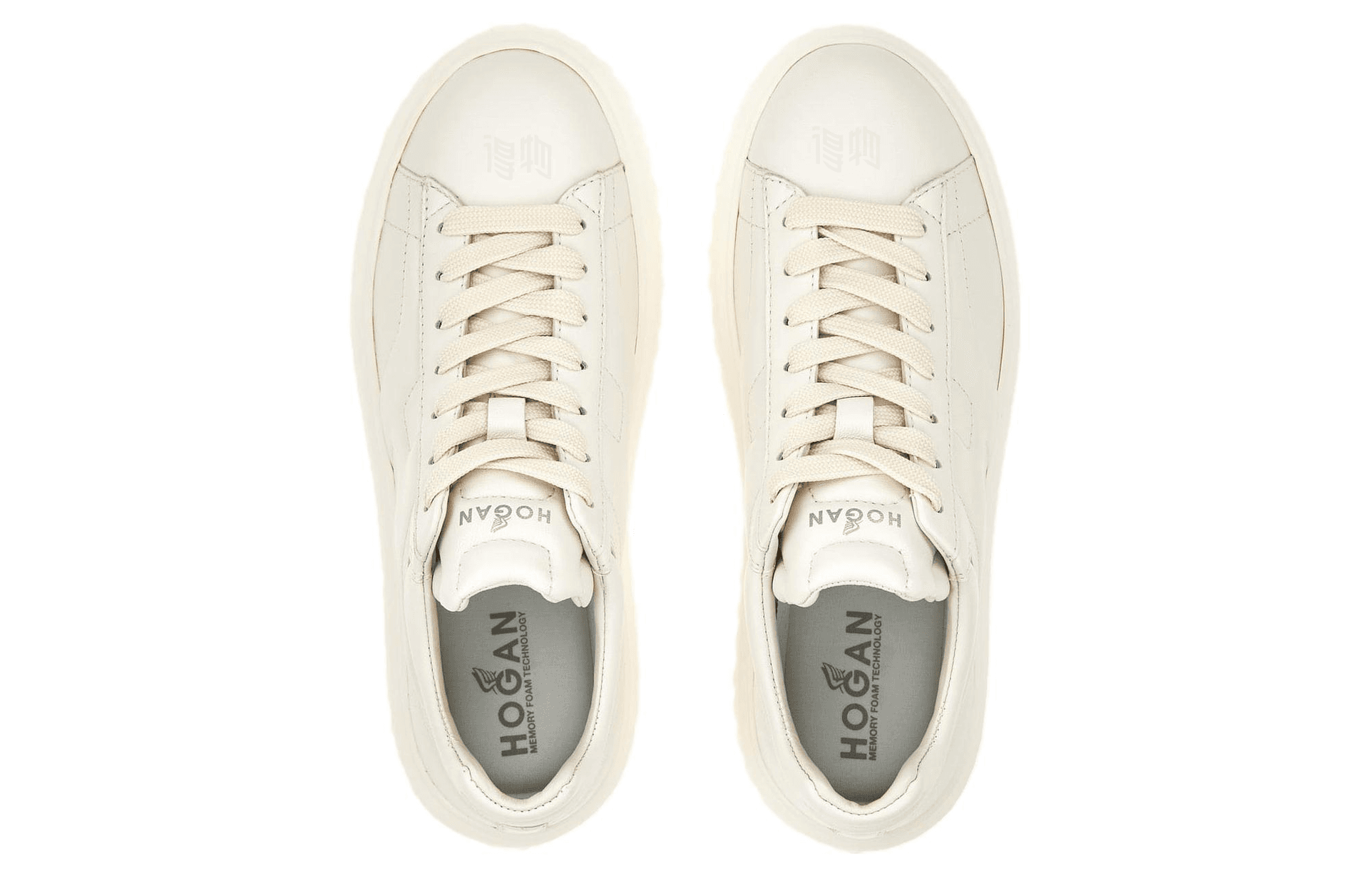 Кроссовки Hogan Low Top Ivory Leather Sneakers - изображение 3
