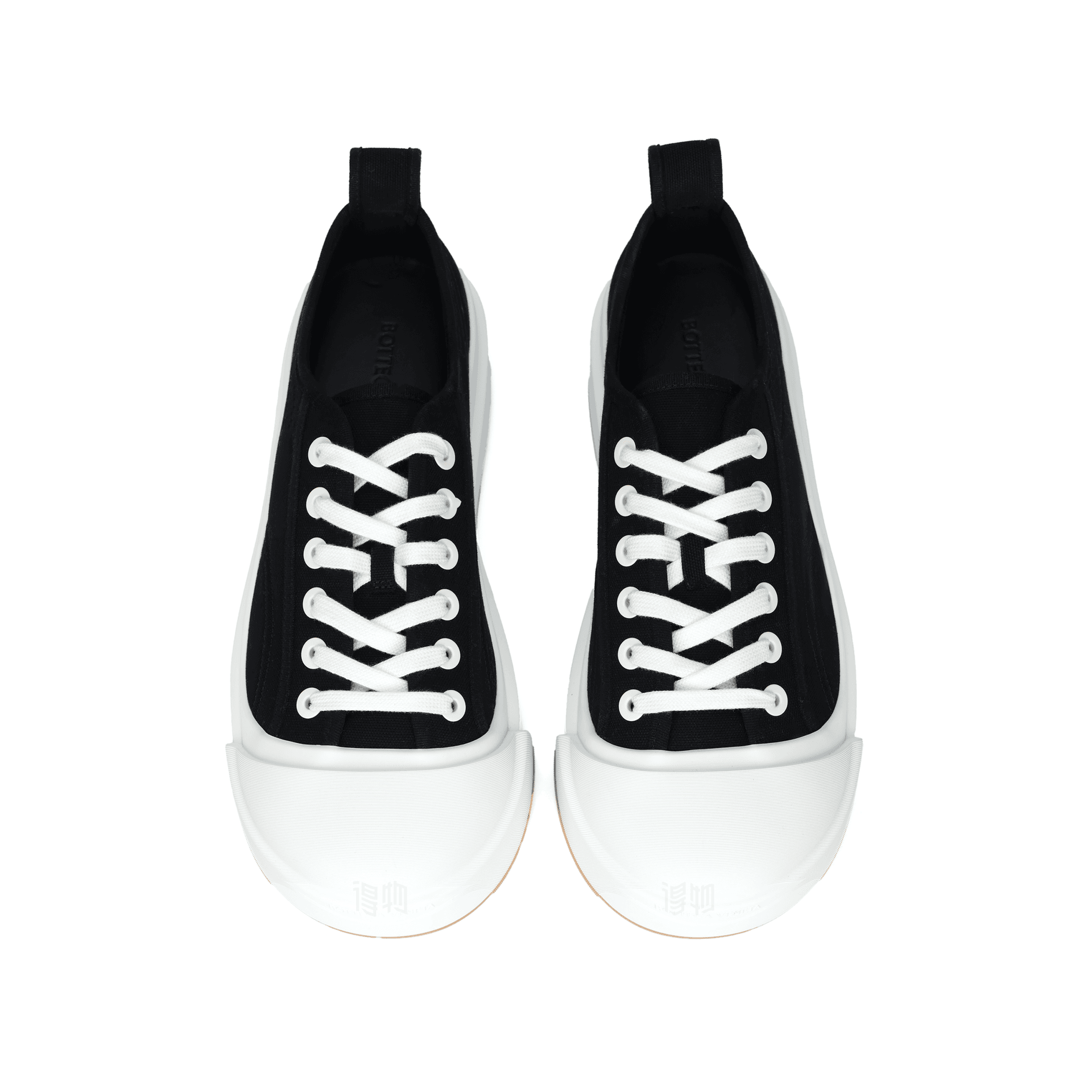Кеды Bottega Veneta Low Top Sneakers Black White - изображение 3