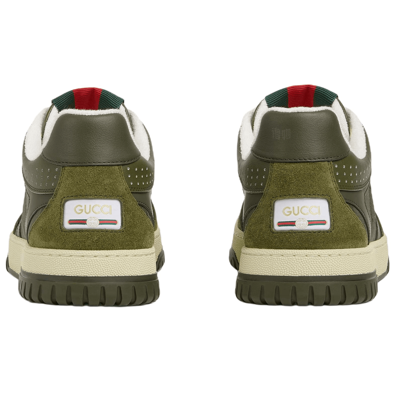 Кроссовки Gucci Re-Web Suede Low Top Sneakers Green - изображение 4