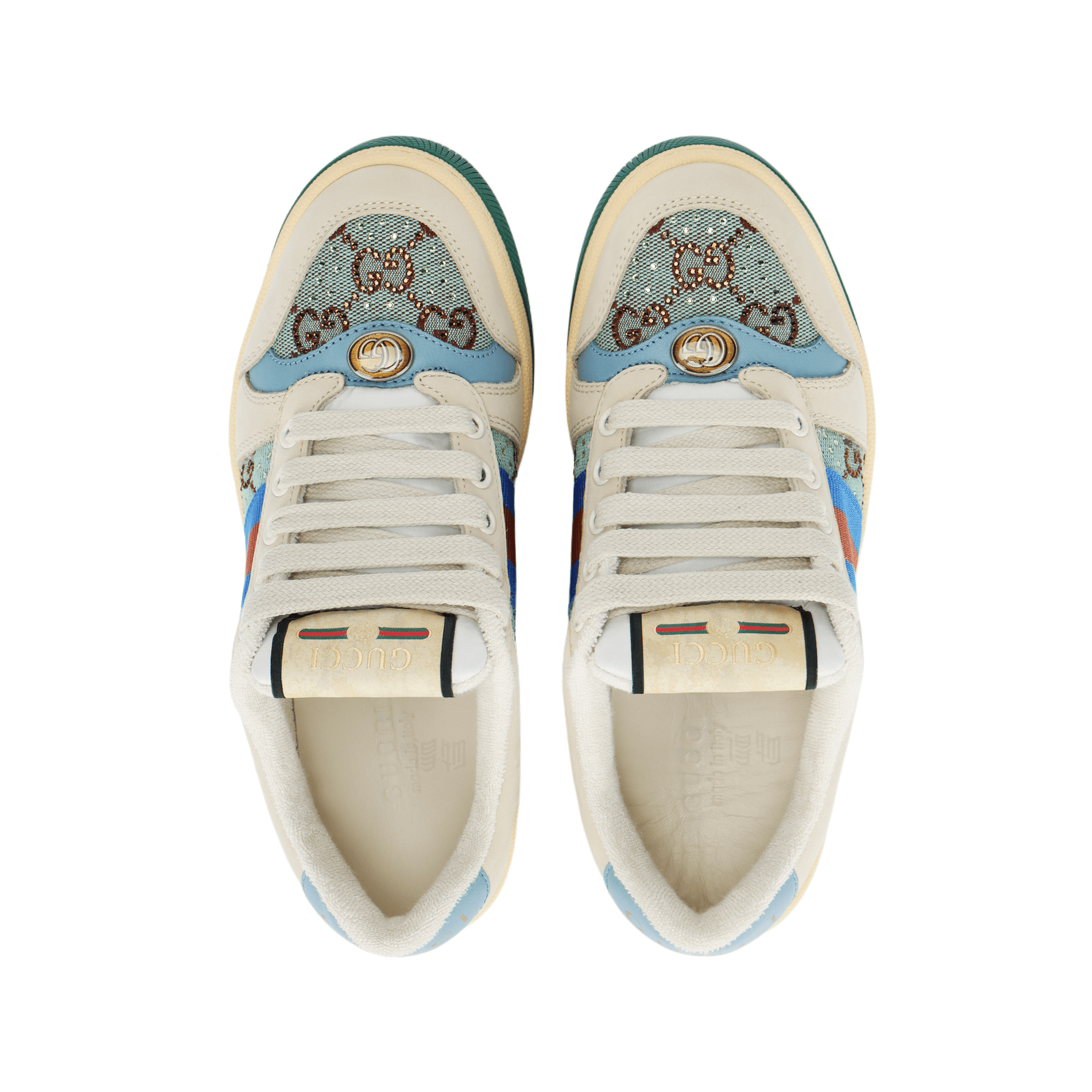 Кроссовки Gucci Screener White Green - изображение 3