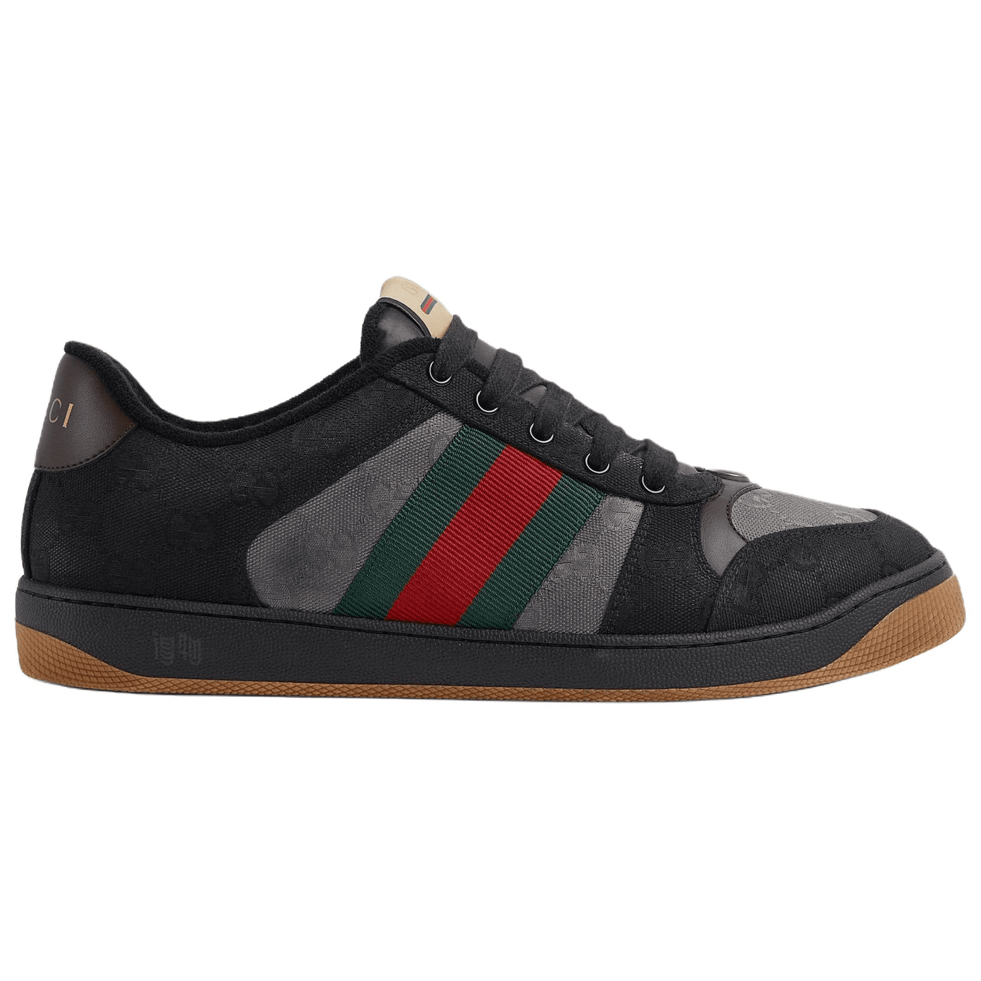 Кроссовки GUCCI Screener Lace-Up Low Top Sneakers Black - изображение 2