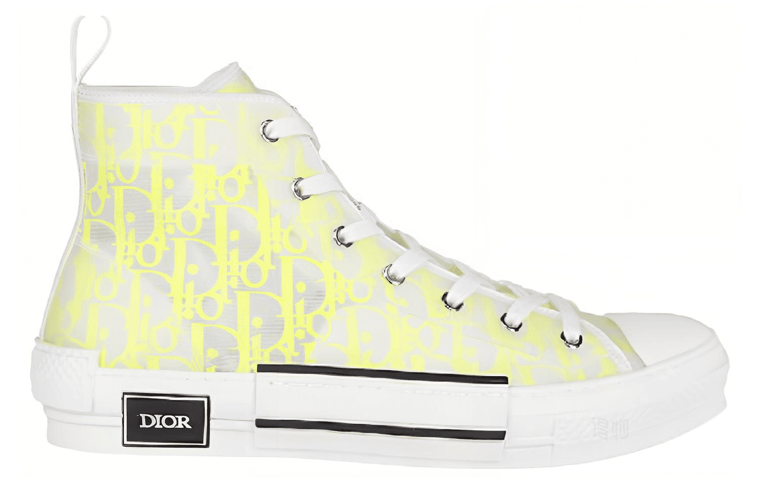 Кеды DIOR B23 High Top Canvas Sneakers Yellow - изображение 2