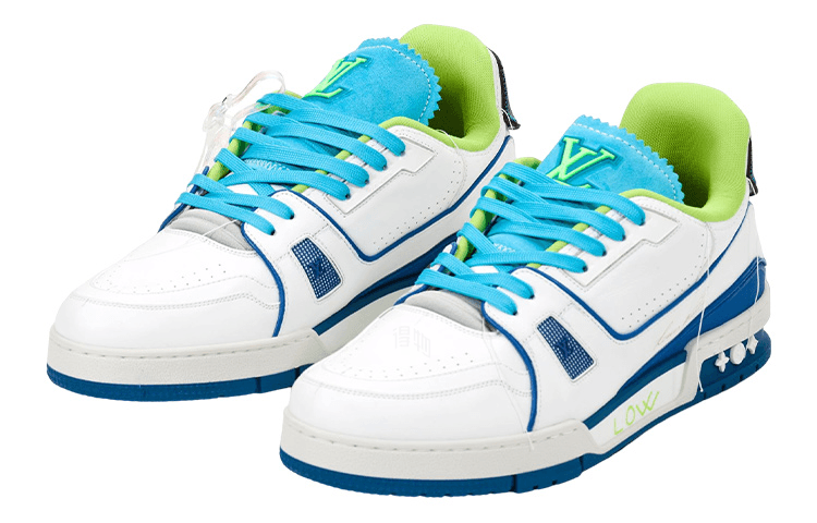 Кроссовки Louis Vuitton Trainer Cannes Edition Blue White - изображение 2