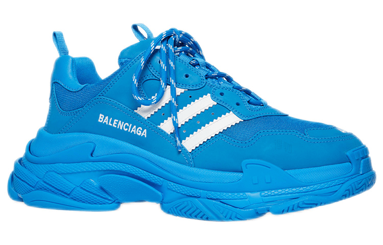 Кроссовки adidas x Balenciaga Triple S Blue - изображение 3