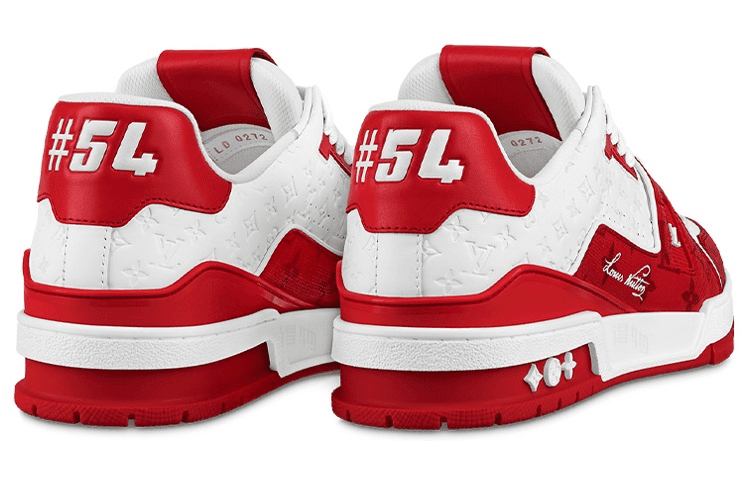 Кроссовки Louis Vuitton Trainer White Red - изображение 4