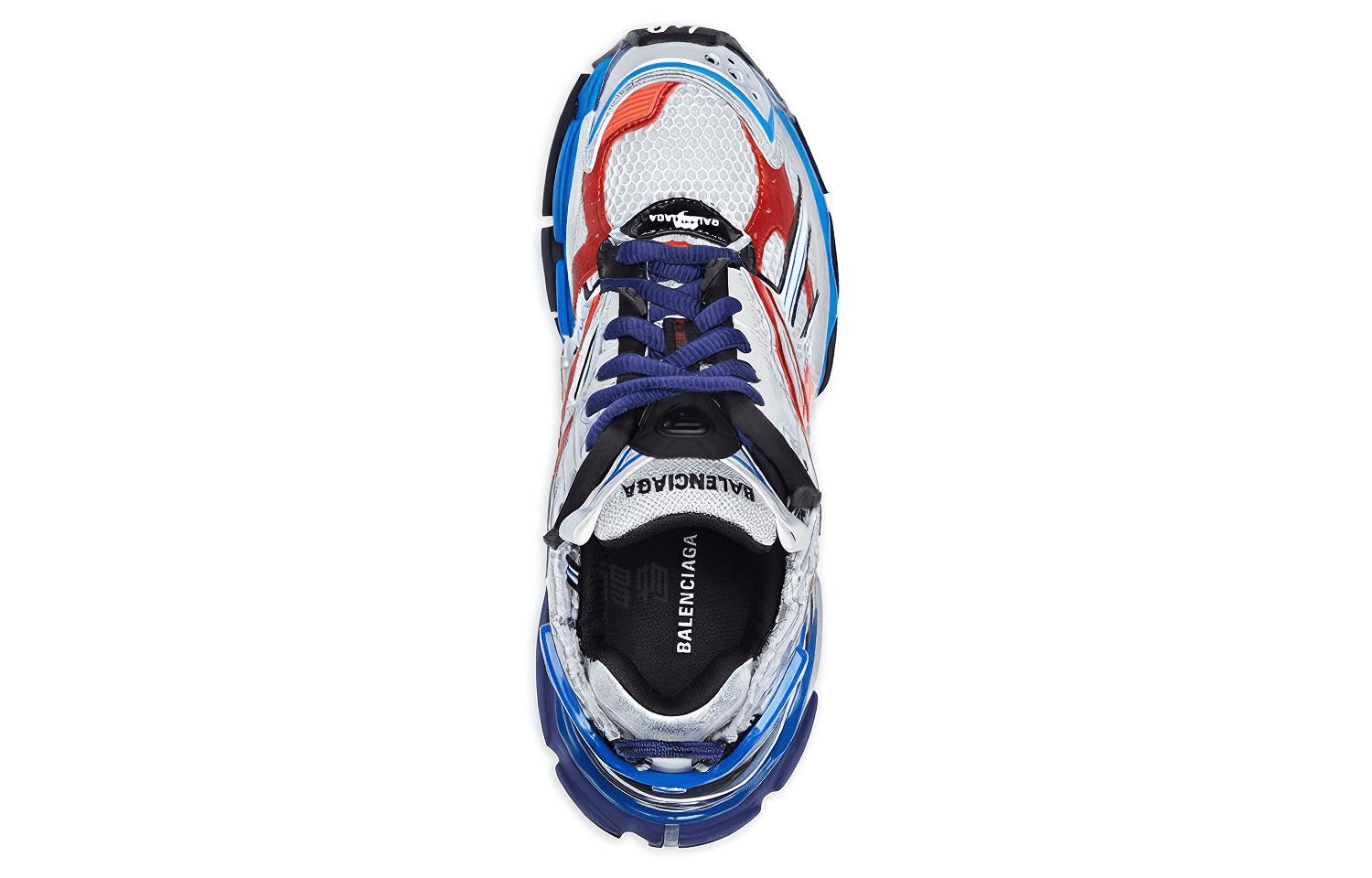 Кроссовки Balenciaga Runner Grey Blue Red - изображение 3