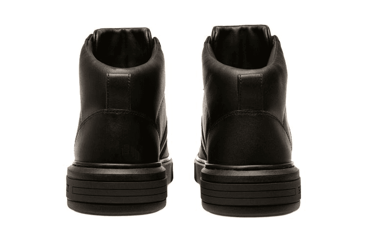Кроссовки BALLY Leather Lace-Up Sneakers Black - изображение 4