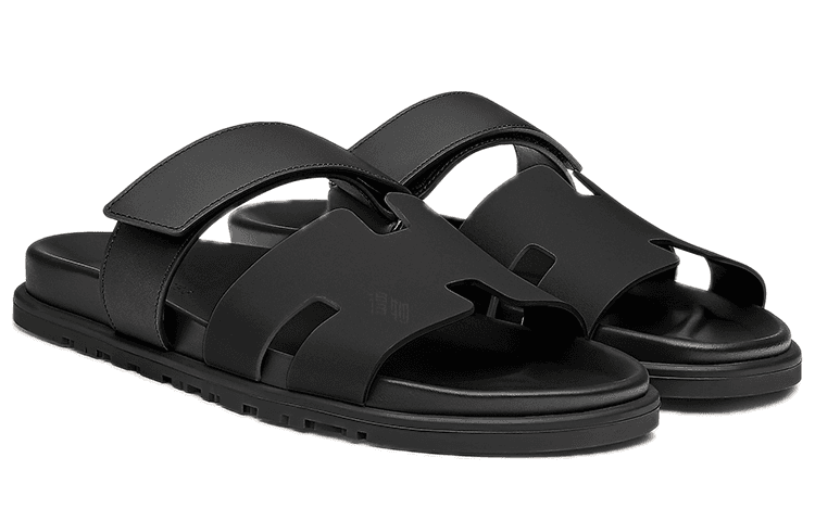 Сандалии Hermes Chypre Sandal Black - изображение 3