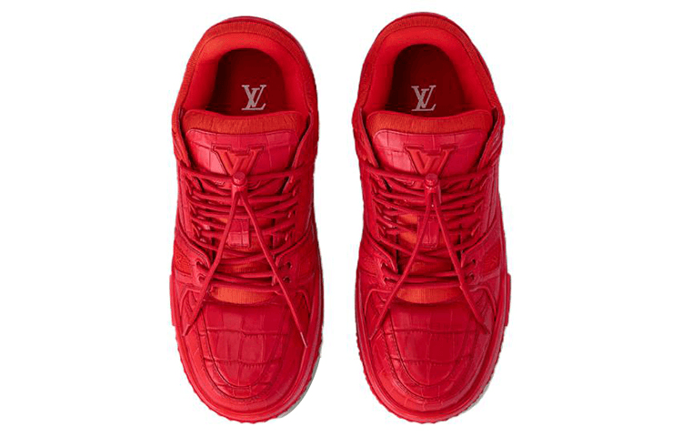 Кроссовки Louis Vuitton Trainer Maxi Red - изображение 3