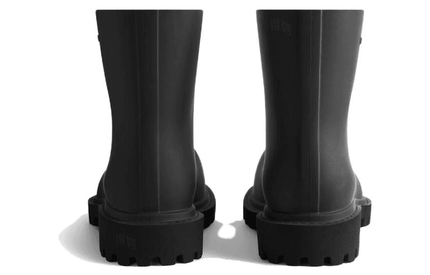 Ботинки Balenciaga Round Toe Slip-On Boots Black - изображение 4