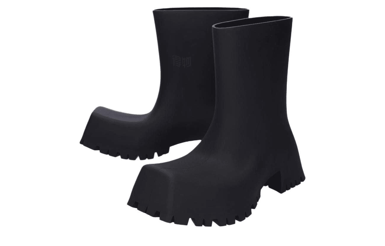 Ботинки Balenciaga Trooper Black - изображение 2