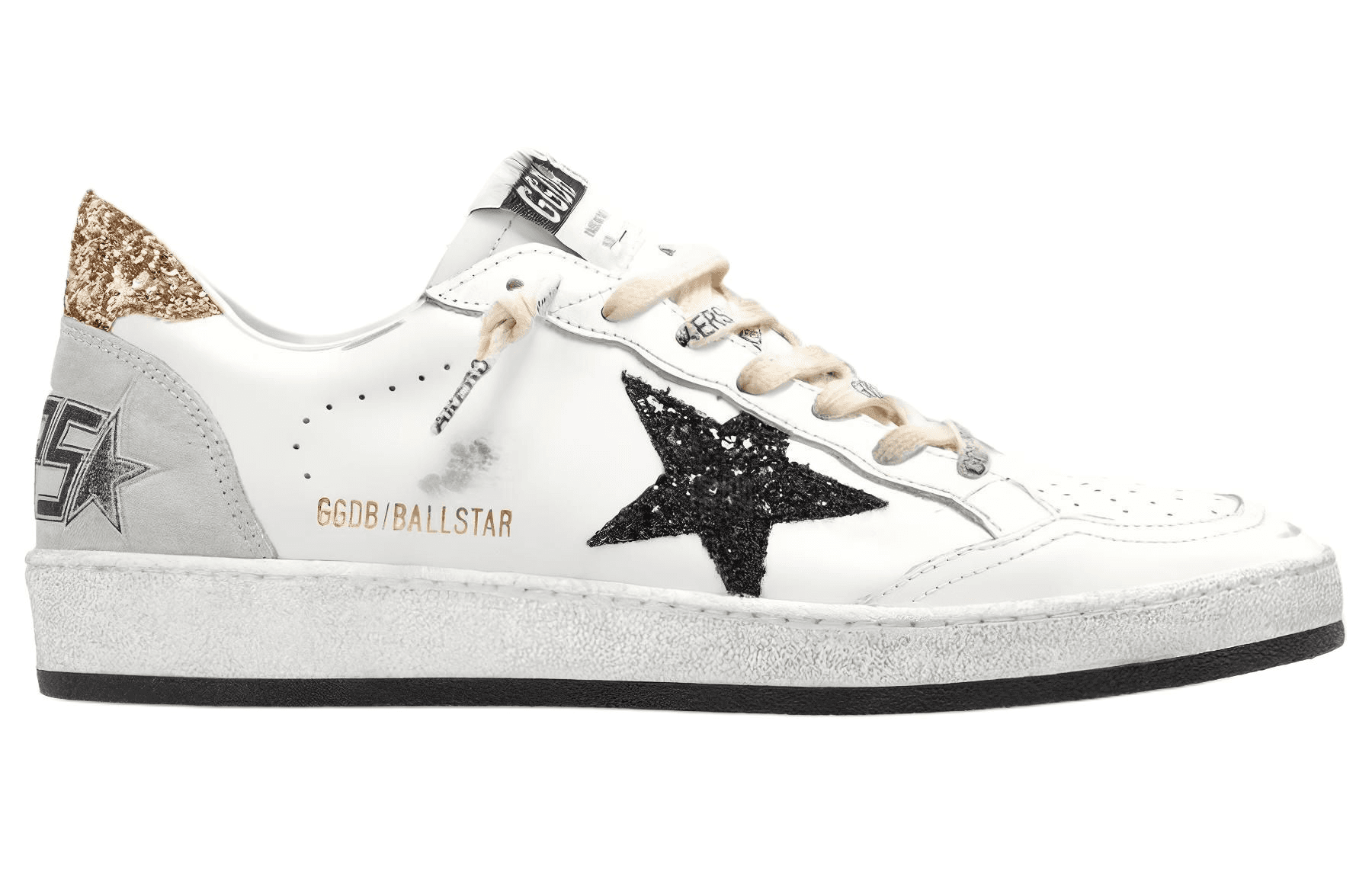 Кроссовки Golden Goose Ball Star Low Top Sneakers White Black - изображение 2