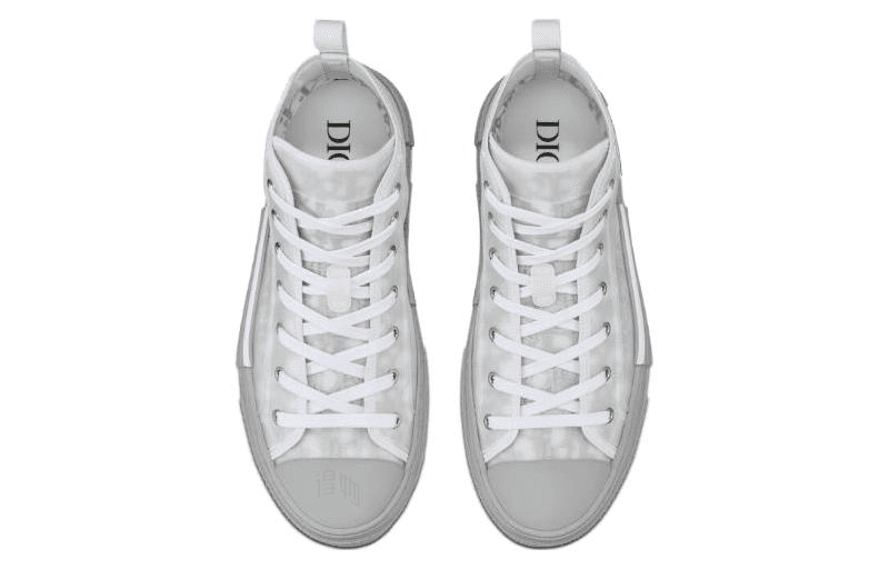 Кроссовки Dior B23 High-Top Sneakers Grey - изображение 4