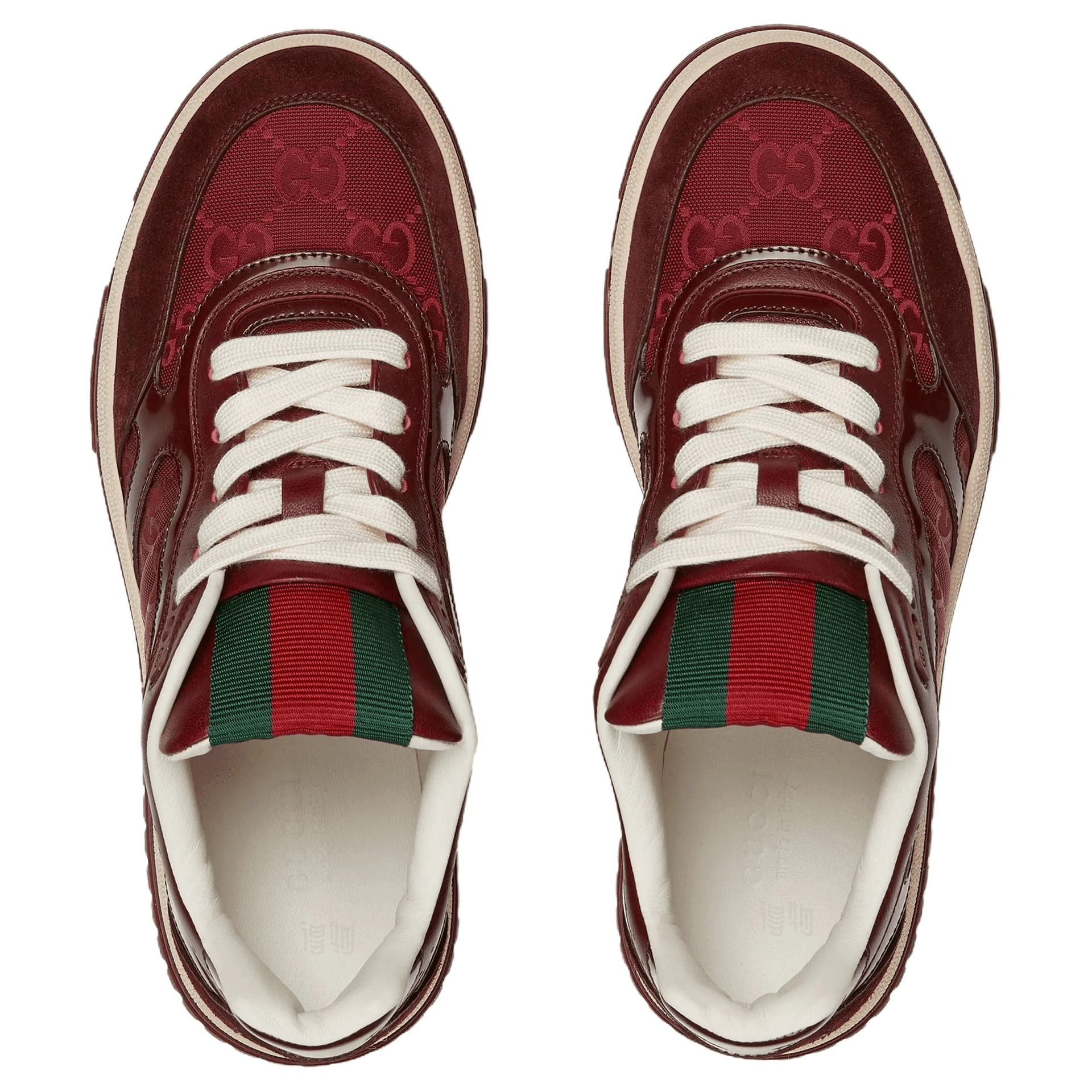 Кроссовки Gucci Re-Web Low Top Sneakers Red - изображение 4