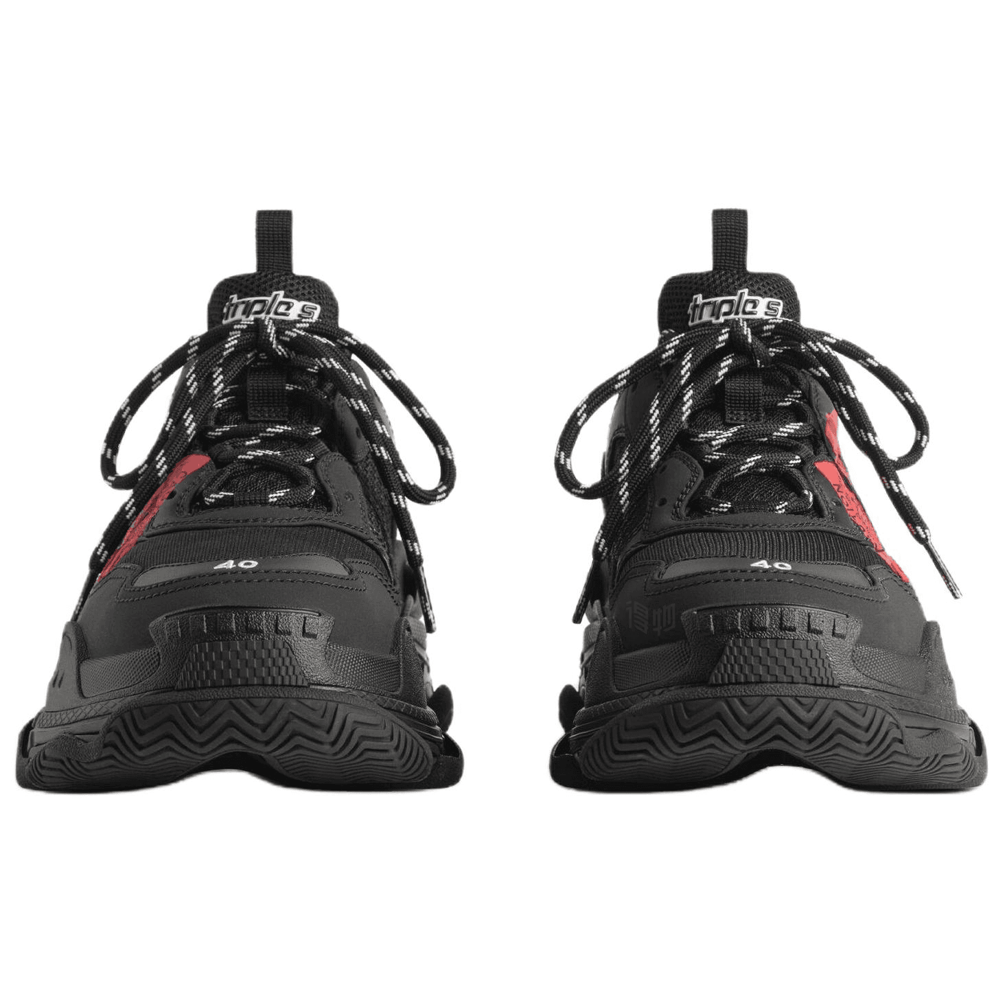 Кроссовки Balenciaga Triple S Black - изображение 4