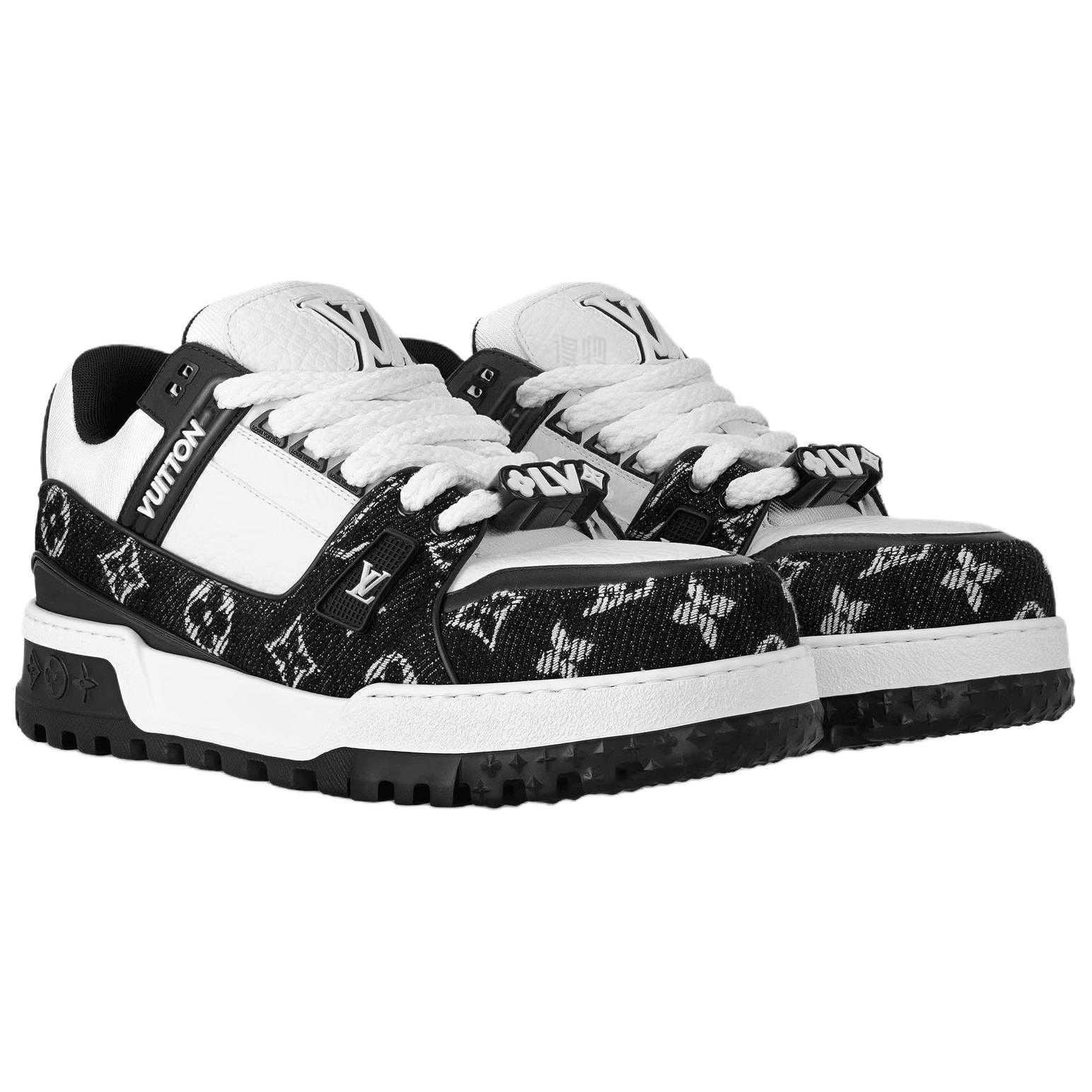 Кроссовки LOUIS VUITTON Trainer Maxi Black White - изображение 3