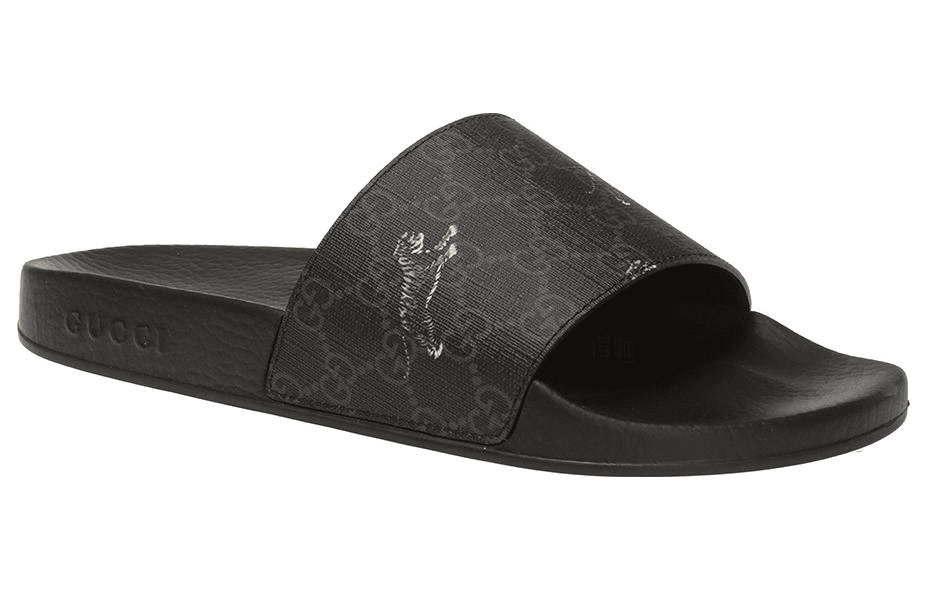 Сандалии Gucci Slide Sandals Black - изображение 4