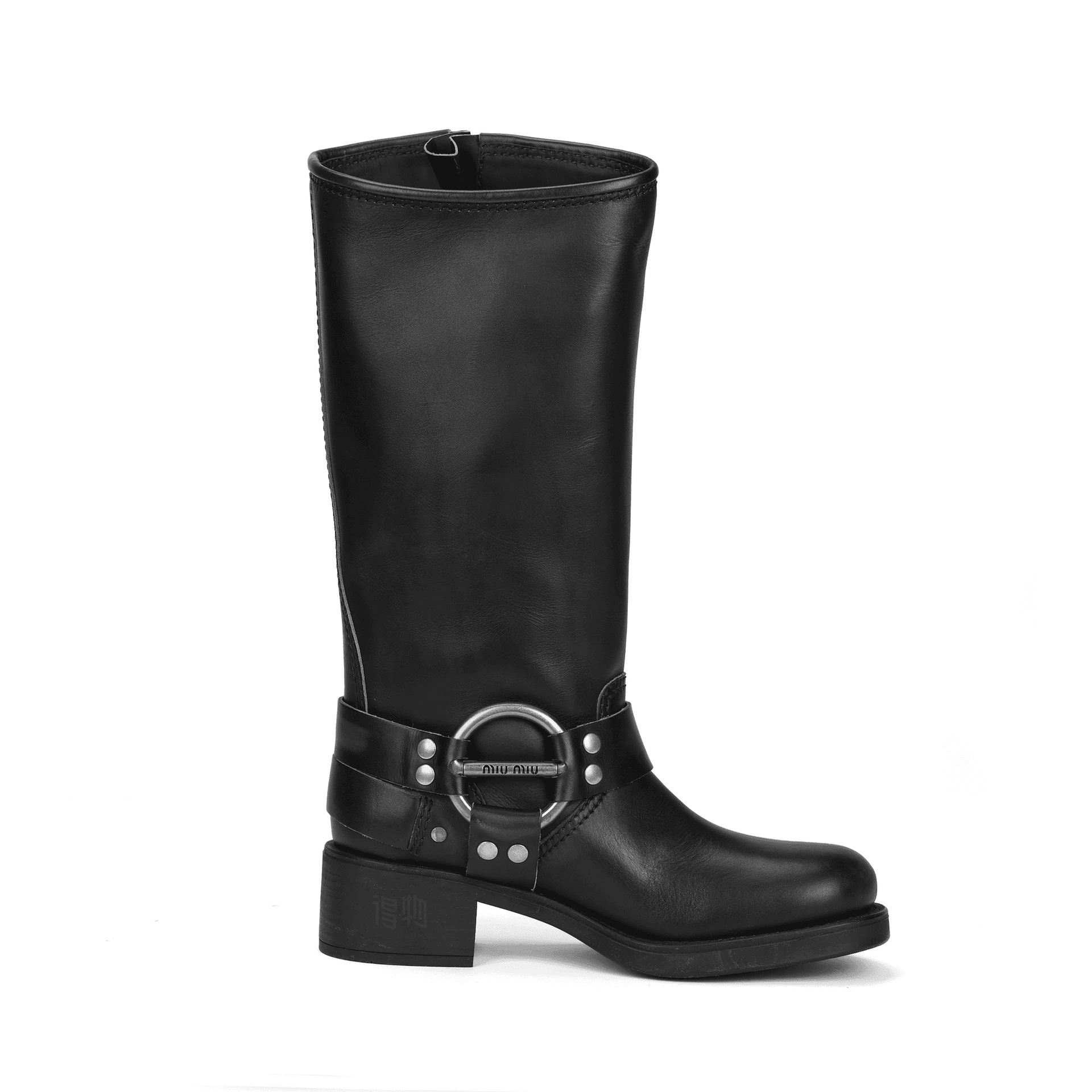 Ботинки Miu Miu High Boots Black - изображение 2