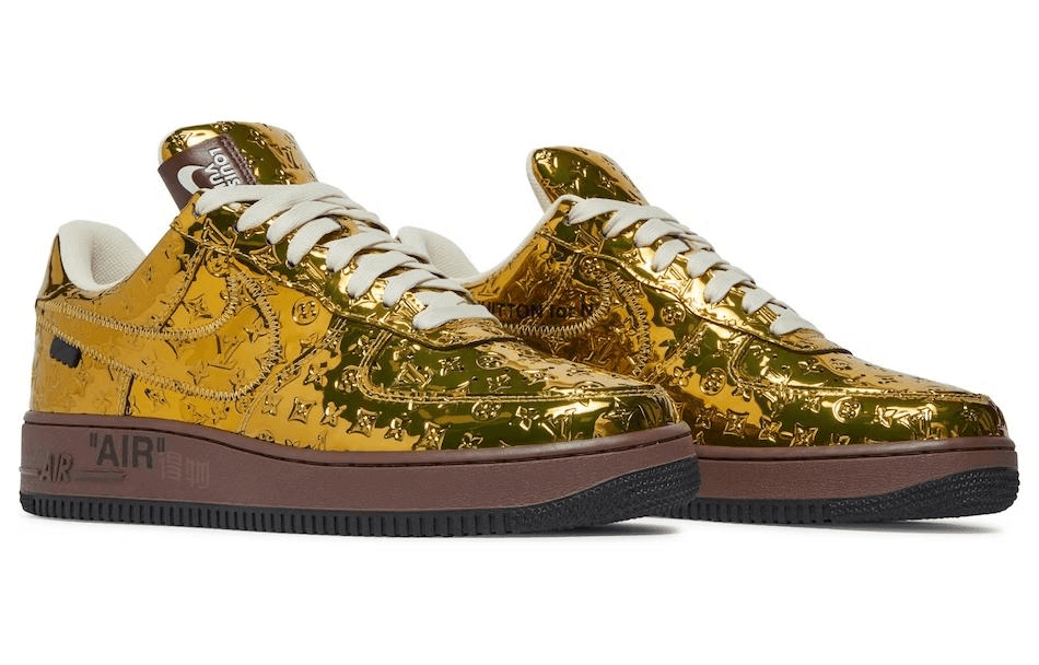 Кроссовки Nike x Louis Vuitton Air Force 1 Low Gold - изображение 3