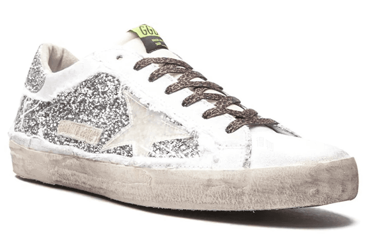 Кроссовки Golden Goose Super-Star Silver Distressed - изображение 3