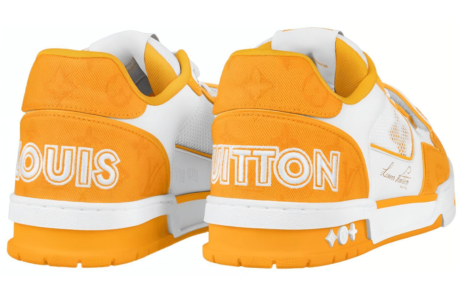 Кроссовки Louis Vuitton Trainer White Yellow - изображение 3