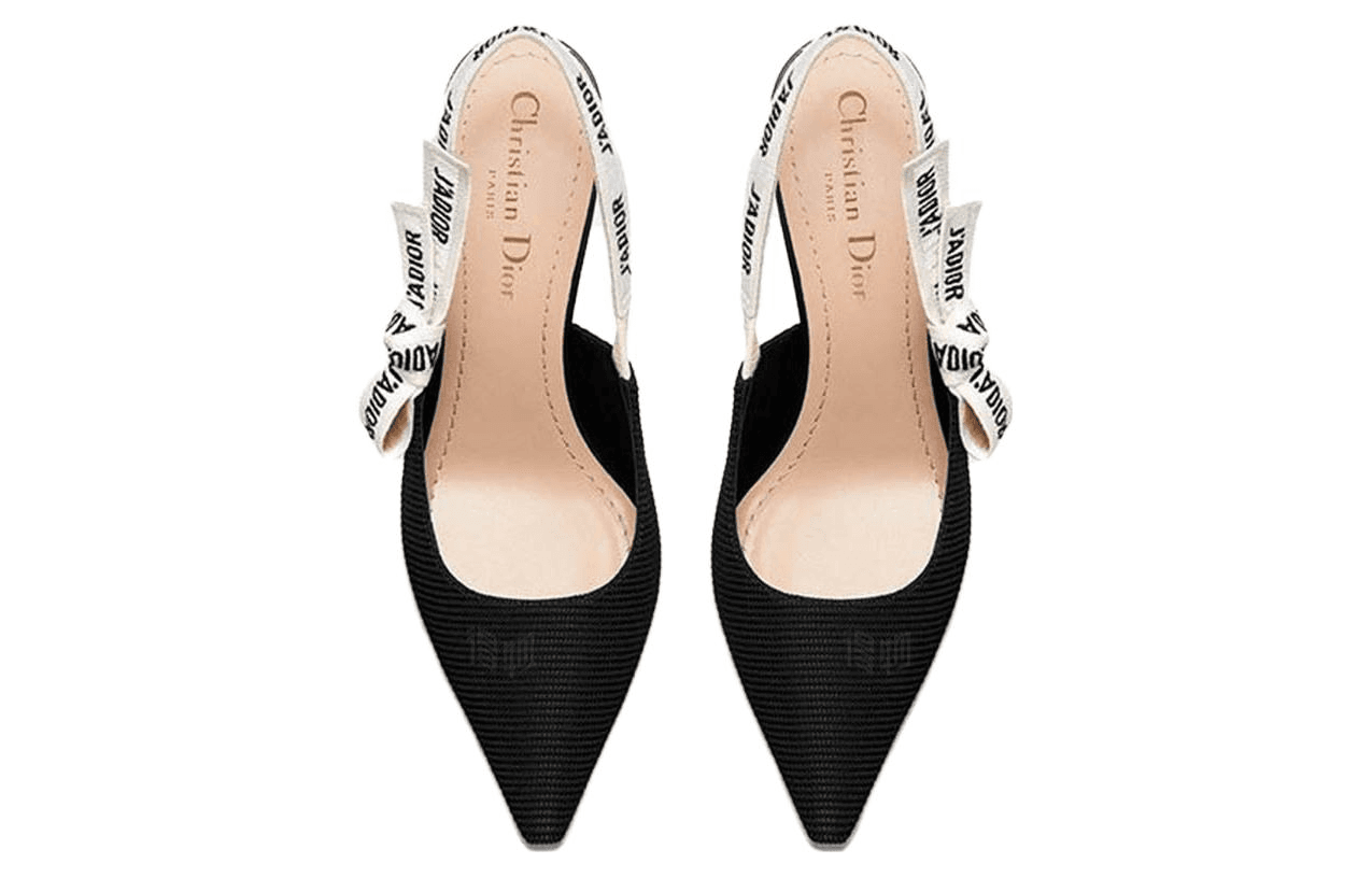 Туфли DIOR J'Adior Embroidered Heel Pumps Black - изображение 6