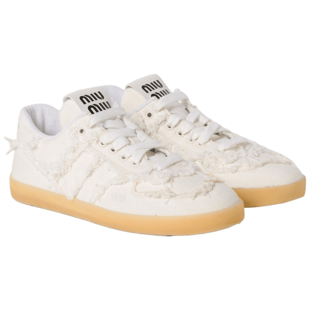 Кеды Miu Miu Low-Top Sneakers White - изображение 3