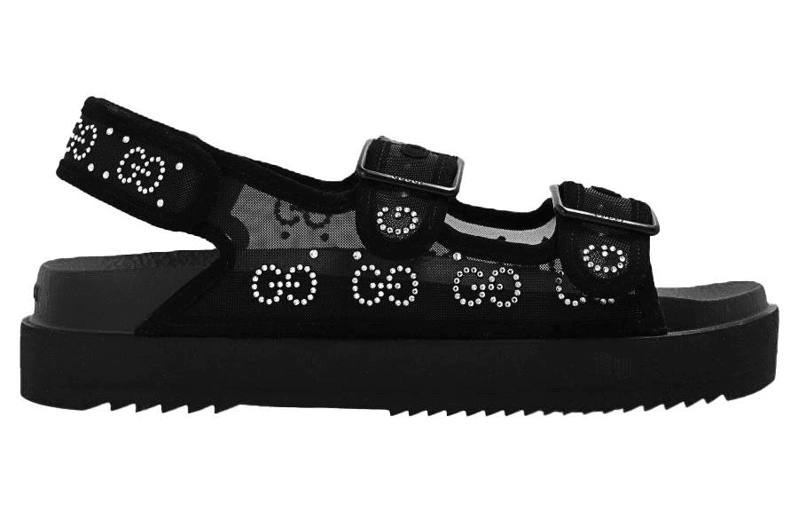 Шлёпанцы Gucci GG Black Sandals - изображение 2