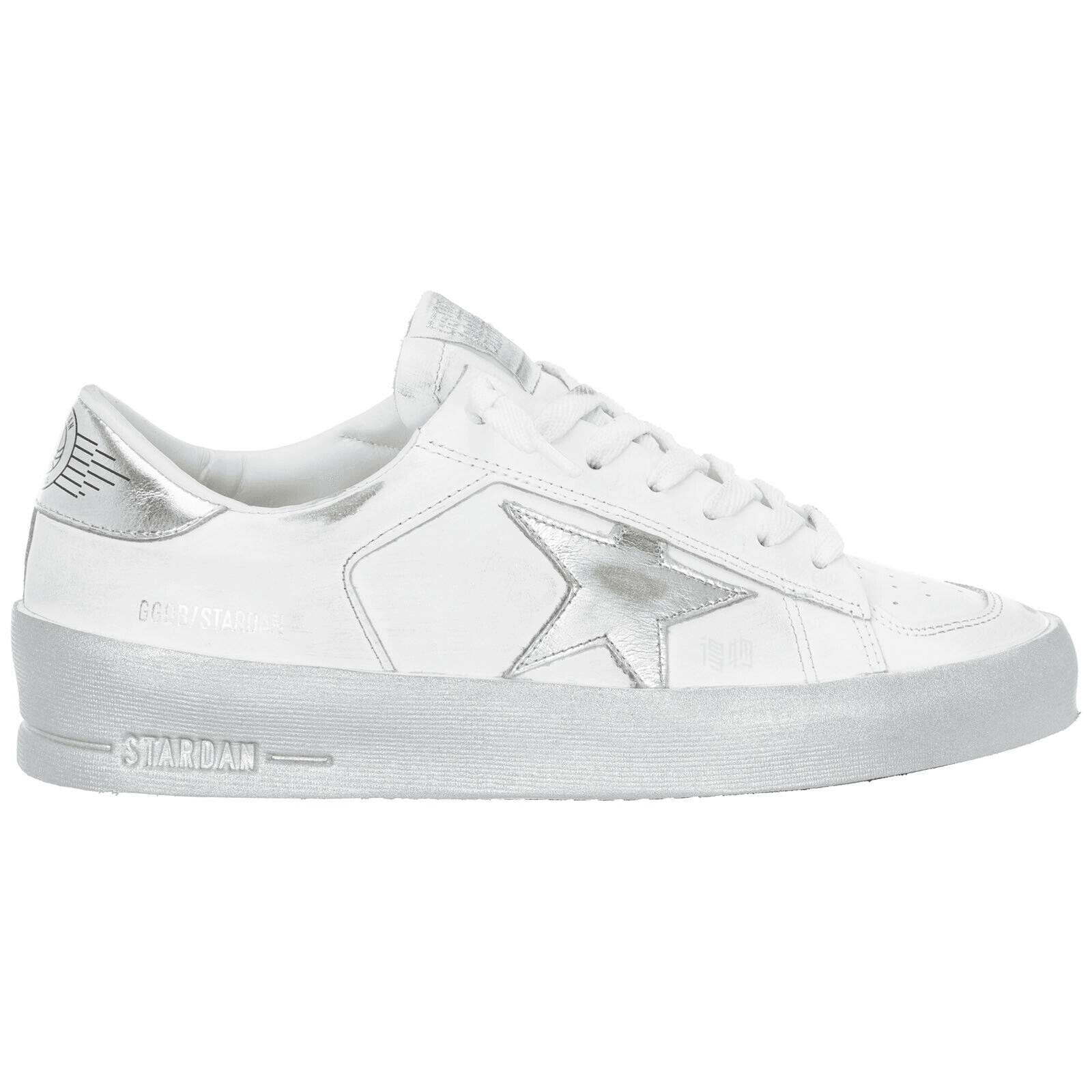Кроссовки Golden Goose Stardan White Silver - изображение 2