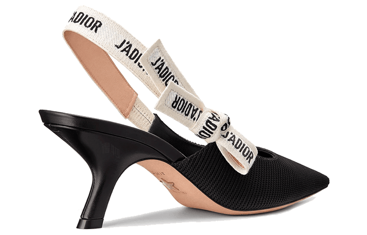 Туфли DIOR J'Adior Embroidered Heel Pumps Black - изображение 5