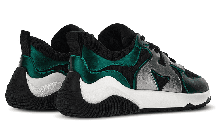 Кроссовки Hogan H597 Silver Black Green - изображение 4
