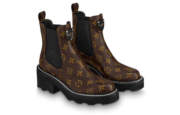 Ботинки челси Louis Vuitton Beaubourg Boots Brown — фото 3