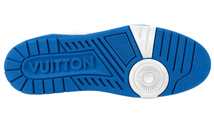 Кроссовки Louis Vuitton Trainer White Blue - изображение 4