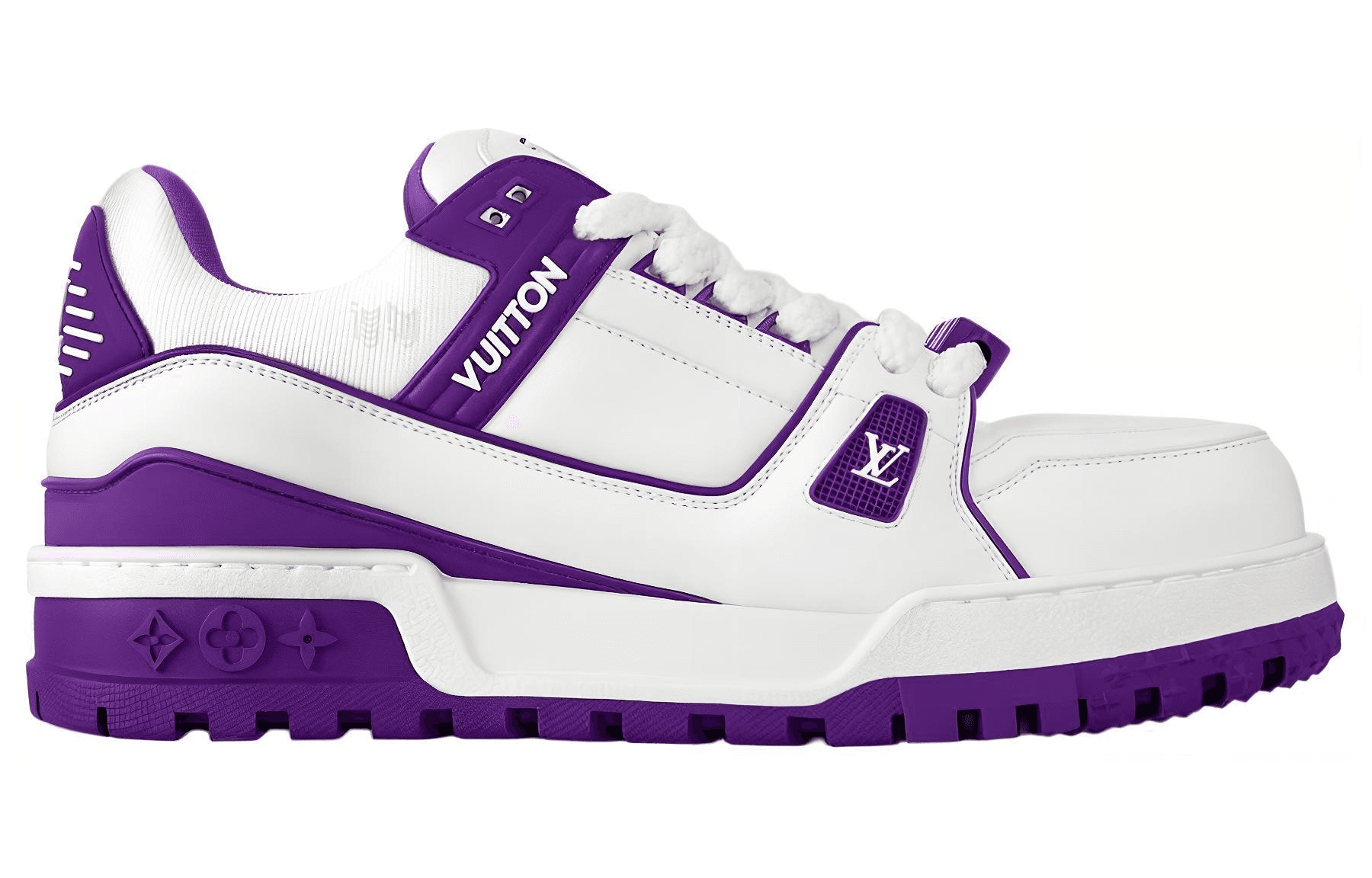 Кроссовки Louis Vuitton Trainer Maxi White Purple - изображение 2