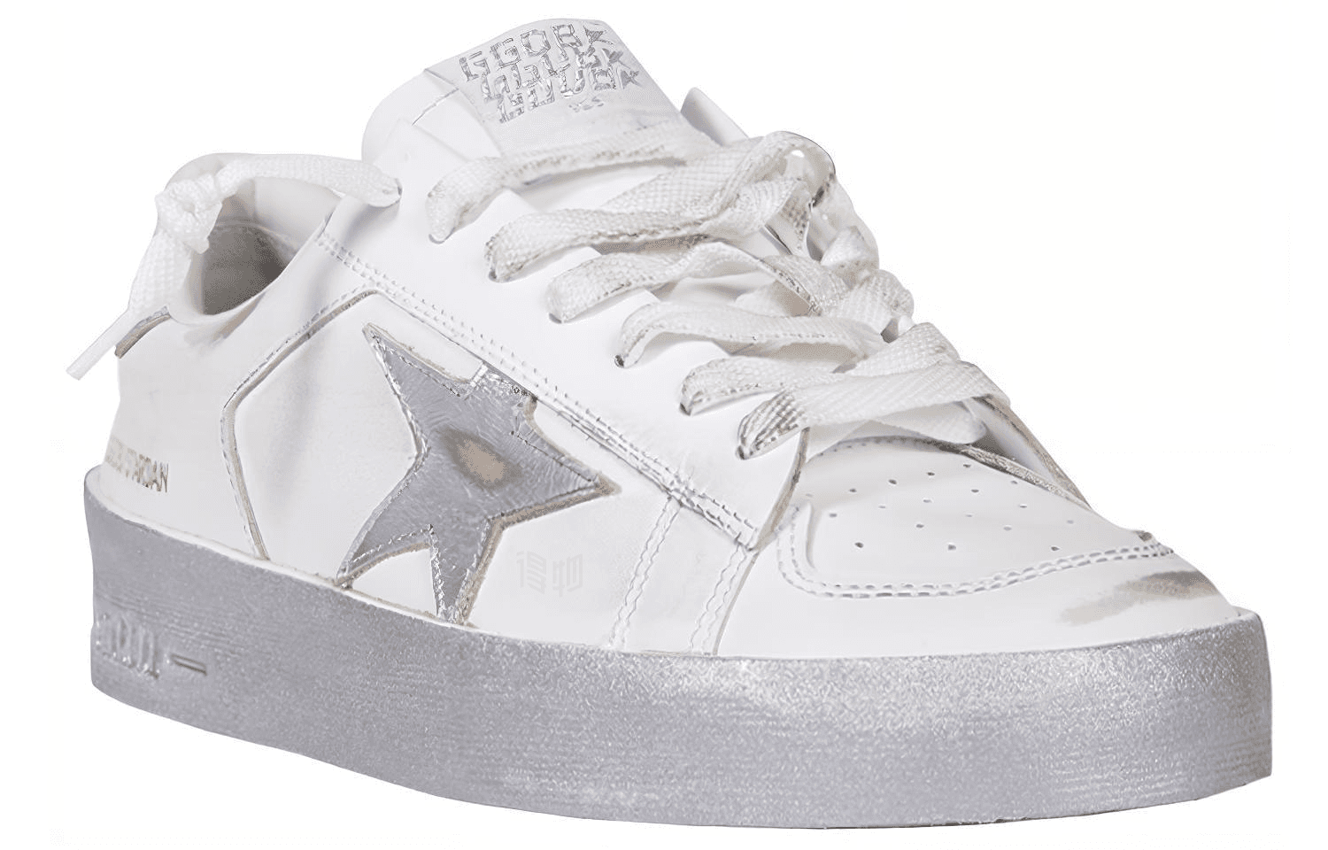 Кроссовки Golden Goose Stardan White Silver - изображение 3