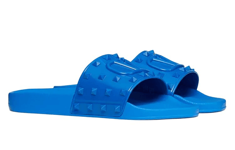 Сандалии Valentino Vlogo Blue Slides - изображение 3