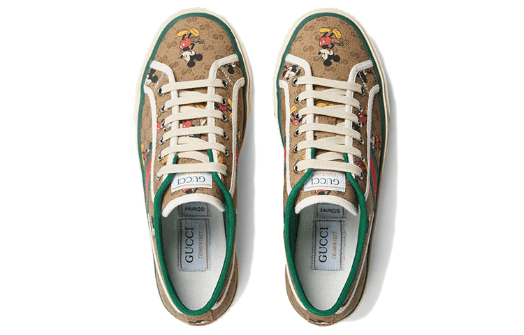 Кроссовки Gucci x Disney Tennis 1977 Brown - изображение 4