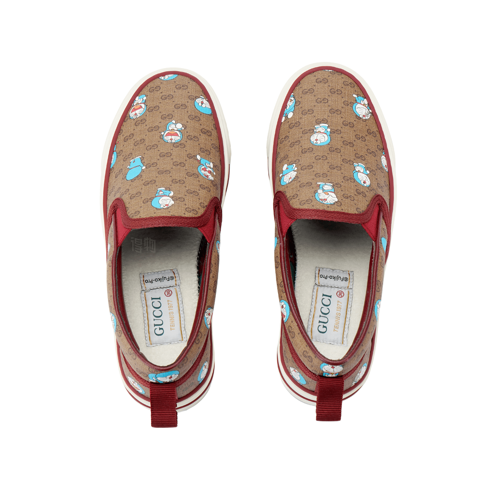 Кеды GUCCI GG Supreme Low Top Sneakers Brown Red - изображение 3