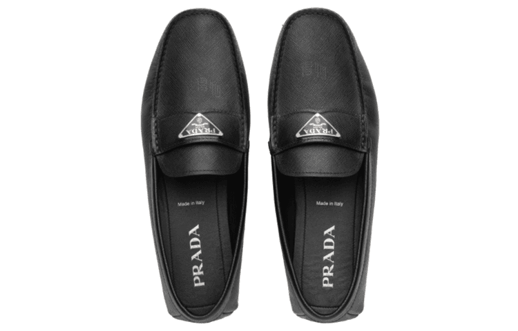Лоферы Prada Saffiano Loafers Black - изображение 4