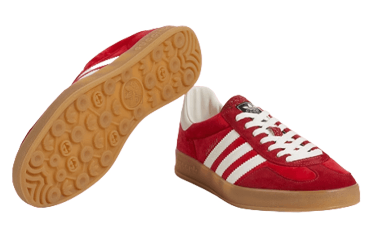 Кроссовки adidas x Gucci Gazelle Red - изображение 5