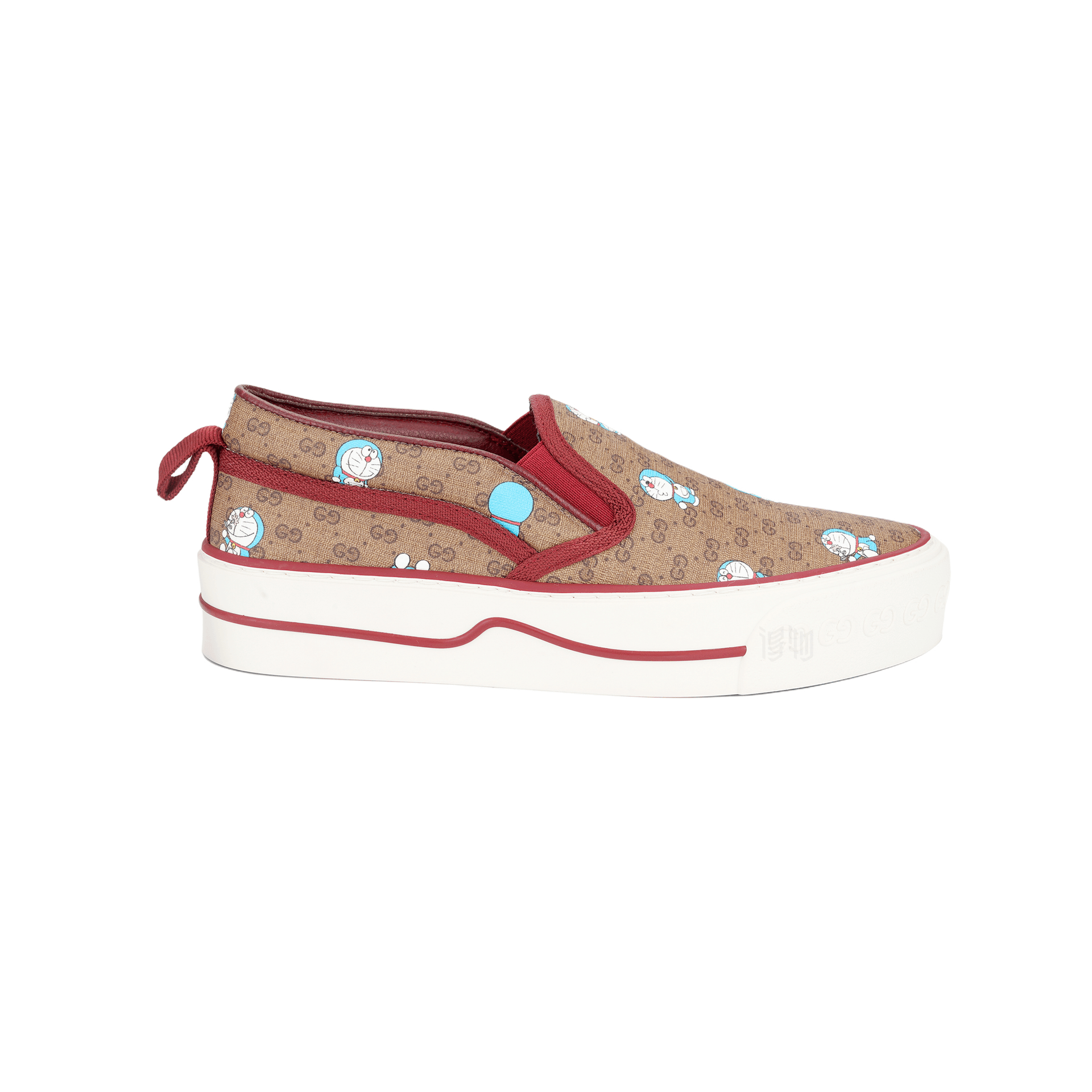 Кеды GUCCI GG Supreme Low Top Sneakers Brown Red - изображение 2