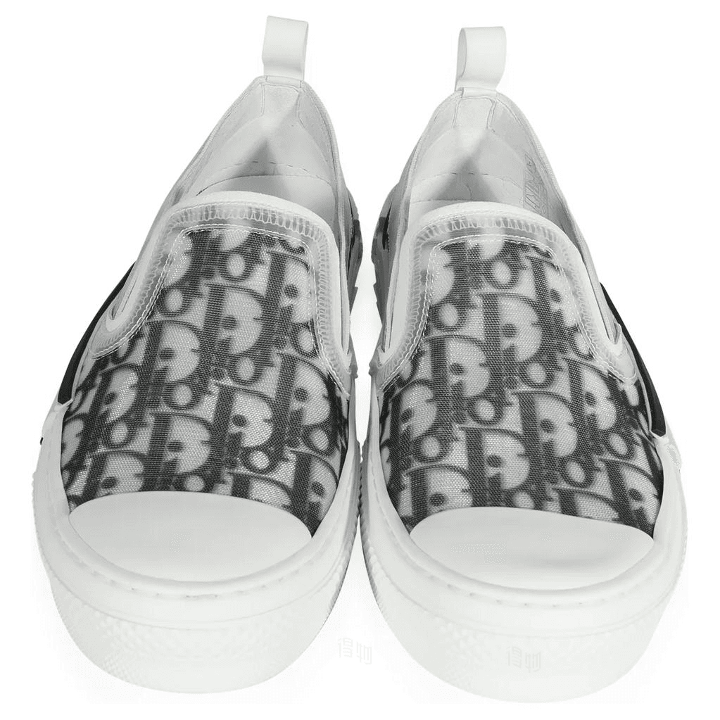 Ботинки DIOR B23 Low Top Sneakers Black White - изображение 6
