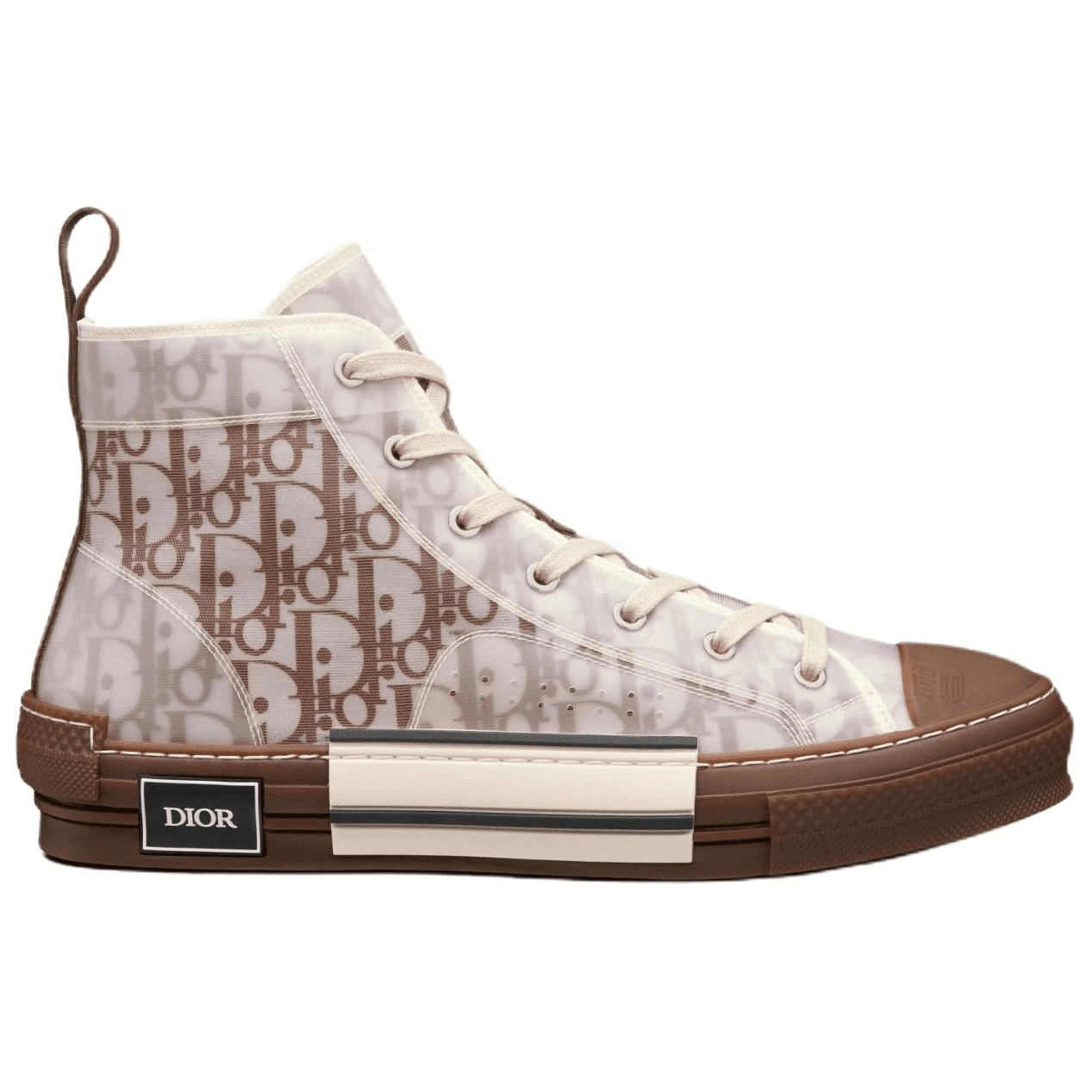 Кроссовки Dior B23 High-Top Sneakers Coffee - изображение 2